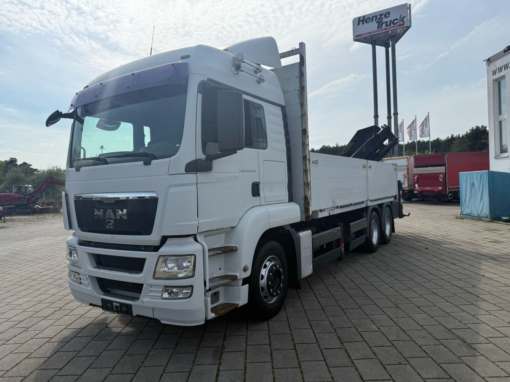 MAN TG-S 26.440 6x4 Pritsche Heckkran PK 27002+Funk - Грузовик бортовой/ Платформа, Автоманипулятор: фото 1 MAN TG-S 26.440 6x4 Pritsche Heckkran PK 27002+Funk - Грузовик бортовой/ Платформа, Автоманипулятор: фото 1