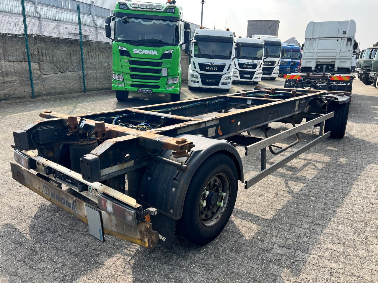 Krone AZ Lafette BDF-DB07L 445/45/19,5 TÜV Jan/26 - Прицеп-контейнеровоз/ Сменный кузов: фото 2 Krone AZ Lafette BDF-DB07L 445/45/19,5 TÜV Jan/26 - Прицеп-контейнеровоз/ Сменный кузов: фото 2