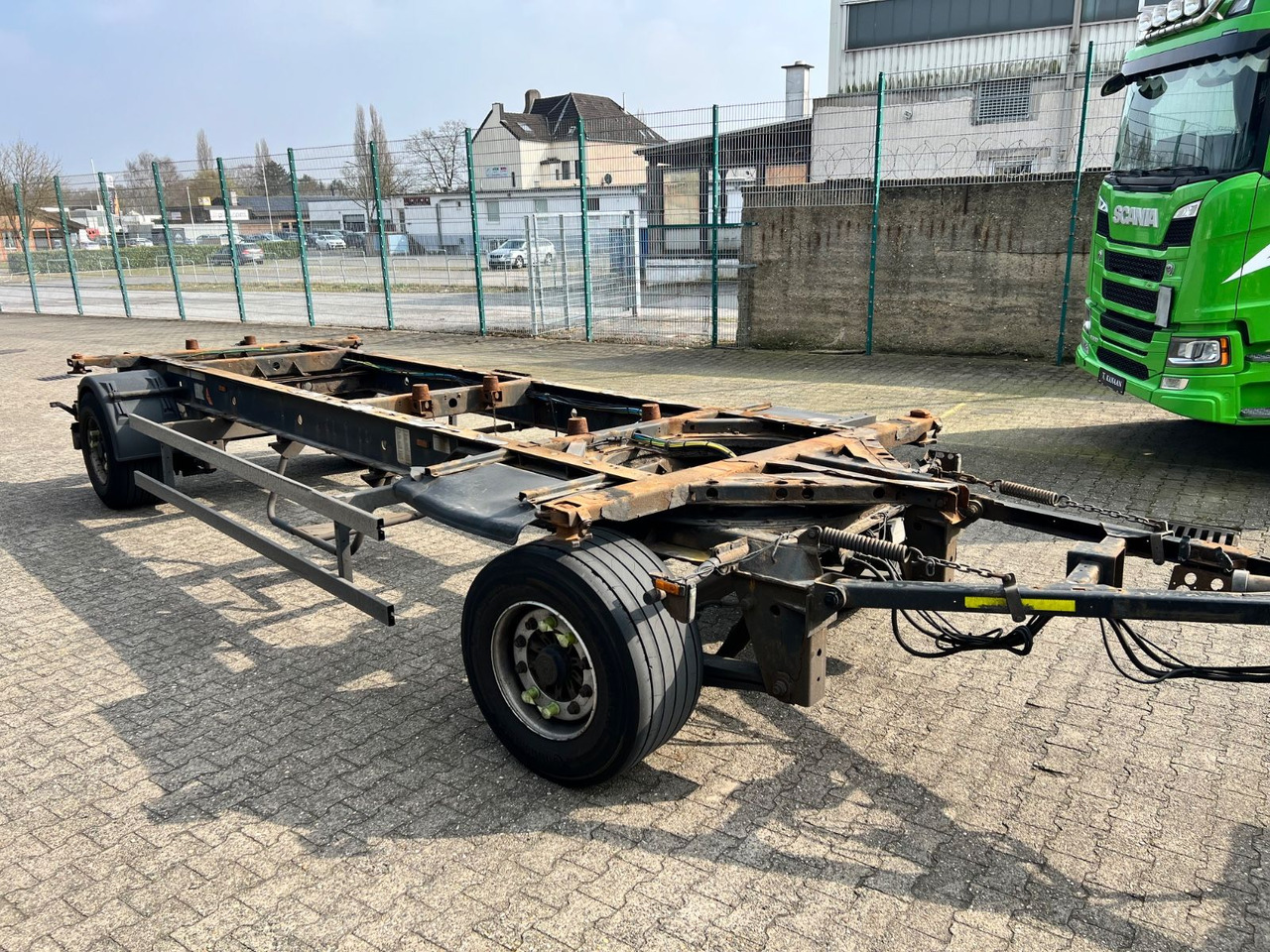 Krone AZ Lafette BDF-DB07L 445/45/19,5 TÜV Jan/26 - Прицеп-контейнеровоз/ Сменный кузов: фото 3 Krone AZ Lafette BDF-DB07L 445/45/19,5 TÜV Jan/26 - Прицеп-контейнеровоз/ Сменный кузов: фото 3